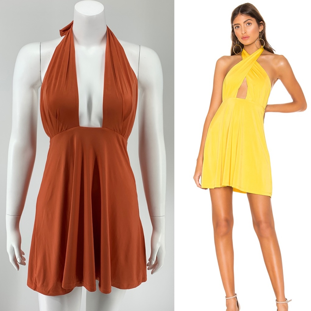 NEW NBD Grace Dress Orange Small E21